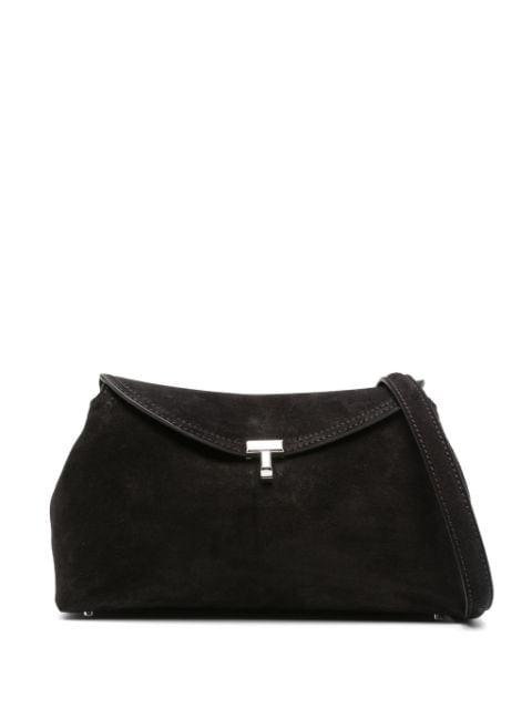 T-Lock suede clutch bag by TOTEME