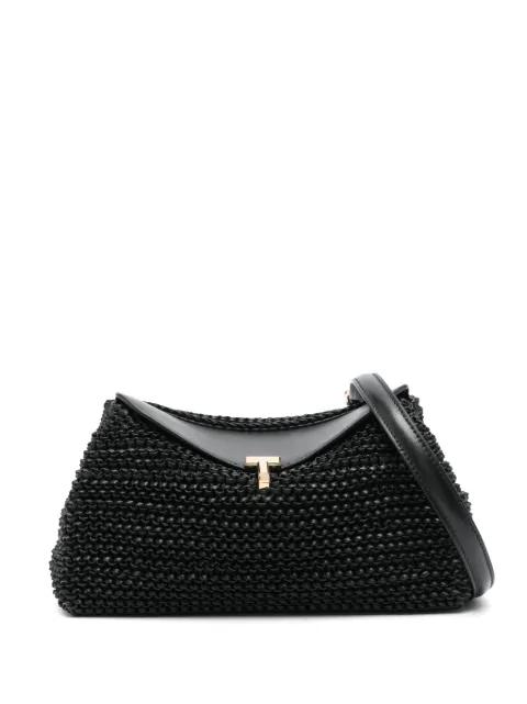 T-Lock woven clutch by TOTEME