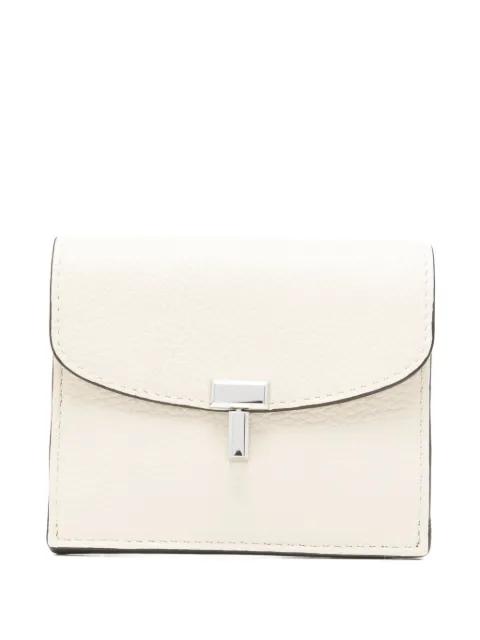 T-lock grained-leather cardholder by TOTEME