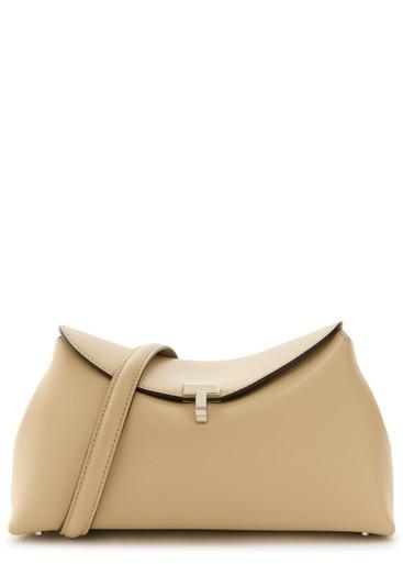 T-lock leather clutch by TOTEME