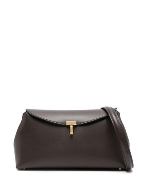 T-lock leather top-handle bag by TOTEME