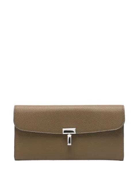T-lock leather wallet by TOTEME