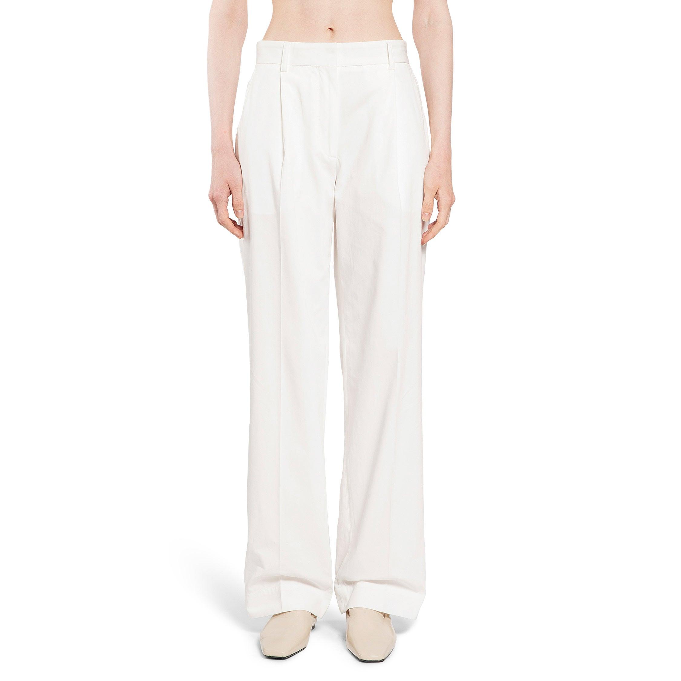 TOTEME WOMAN WHITE TROUSERS by TOTEME
