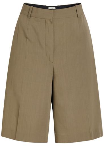 Tailored woven shorts by TOTEME