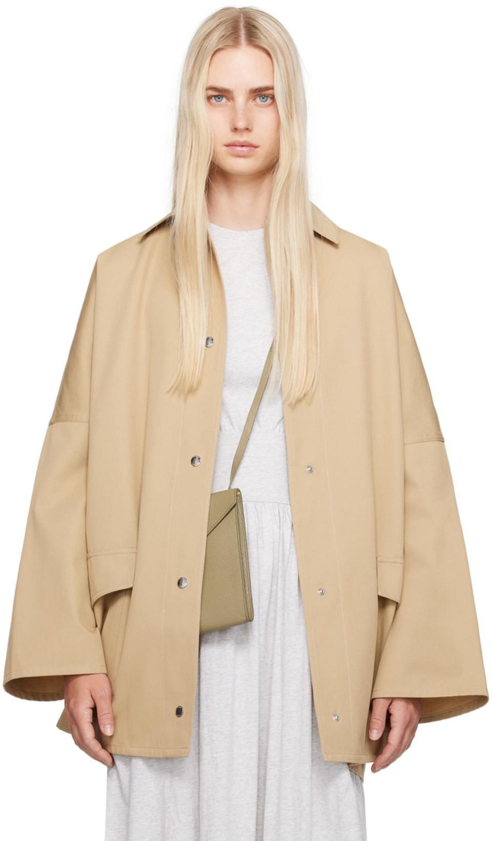 Tan Overshirt Jacket by TOTEME