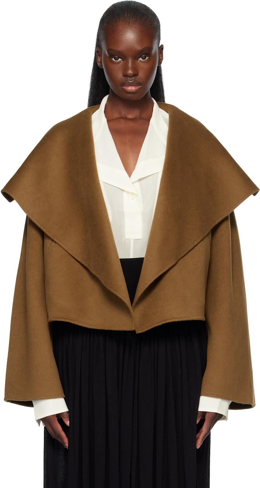 Tan Signature Doublé Jacket by TOTEME