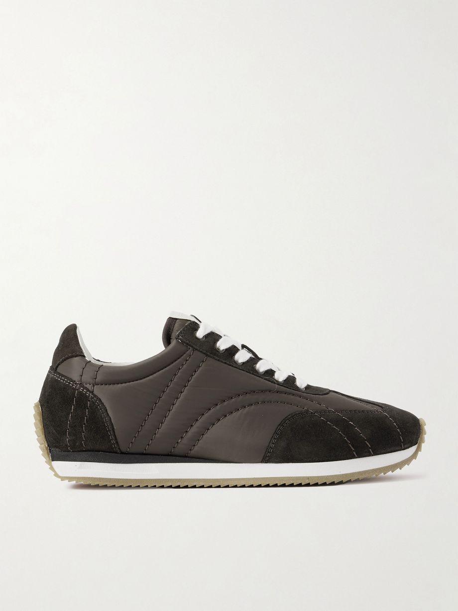 The Sport suede and shell sneakers by TOTEME
