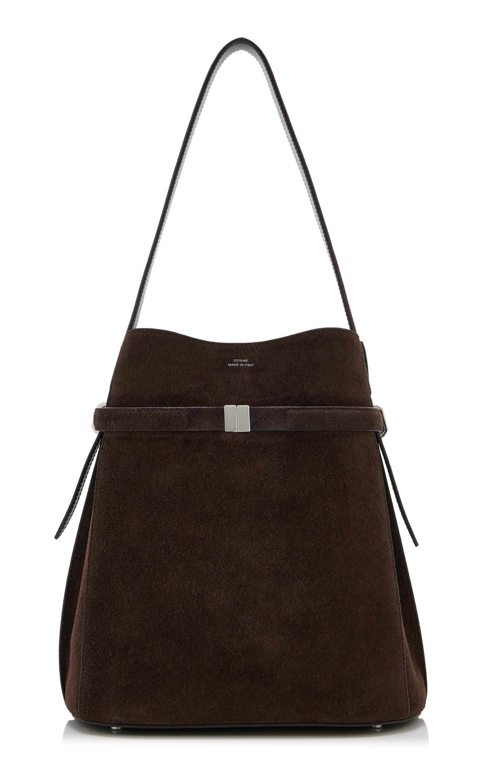 Toteme Belted Suede Bucket Bag - Moda Operandi by TOTEME
