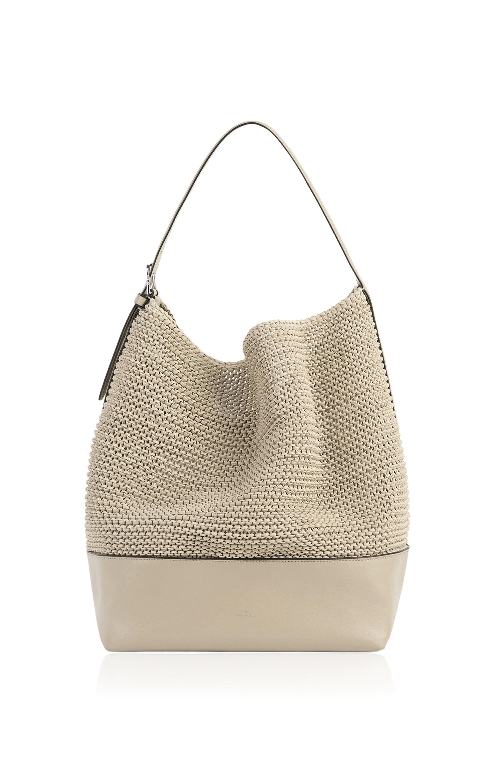 Toteme Belted Woven-Leather Tote Bag - Moda Operandi by TOTEME