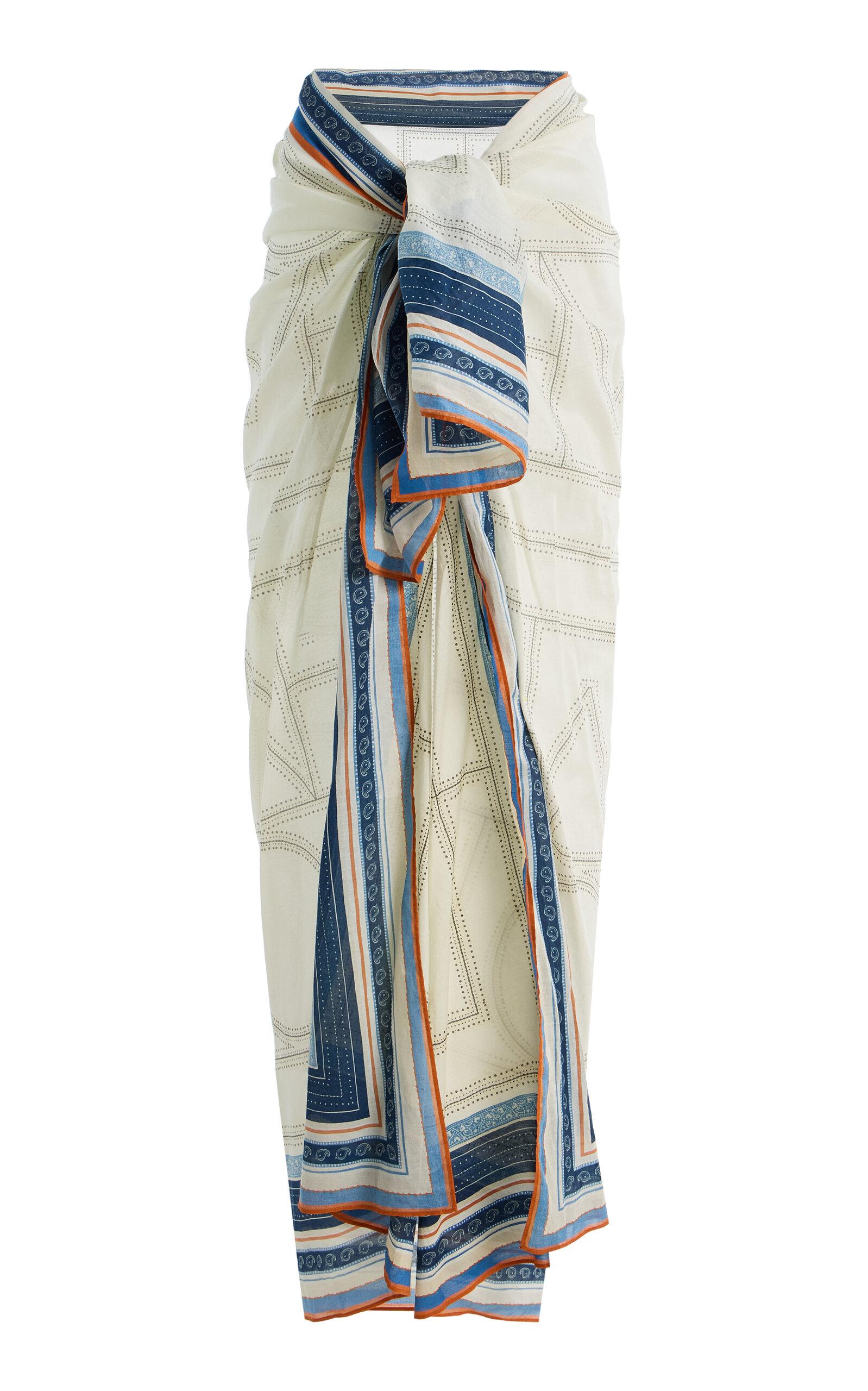 Toteme Collector Cotton-Blend Voile Sarong - Moda Operandi by TOTEME