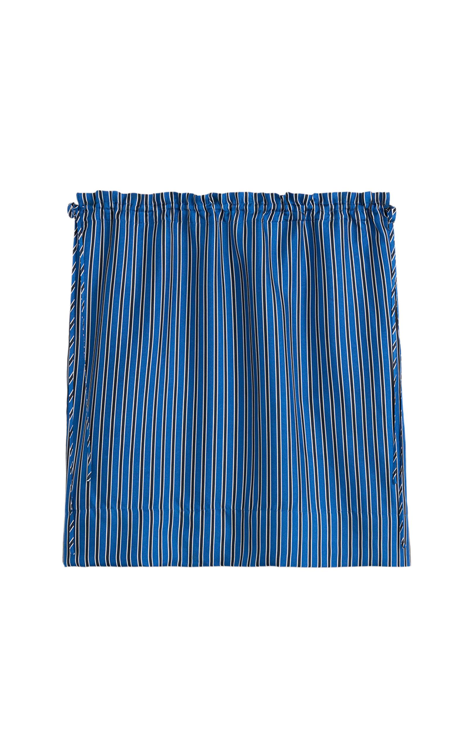 Toteme Drawstring Striped Silk Mini Skirt - Moda Operandi by TOTEME