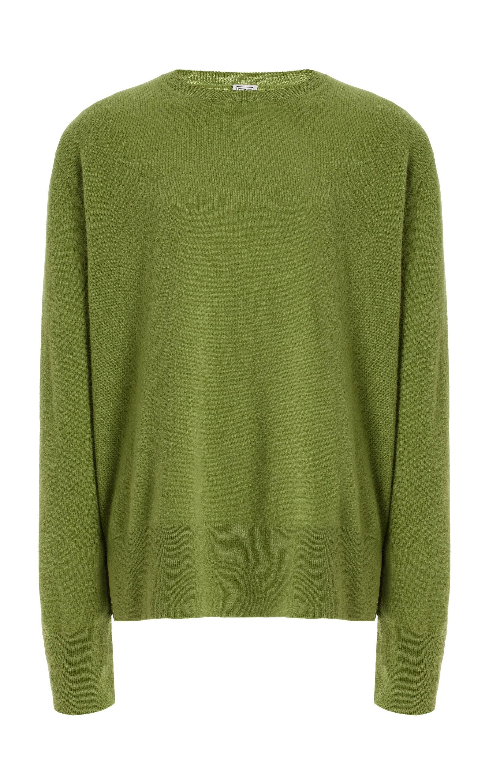 Toteme - Knit Cashmere Sweater - Green - XS - Moda Operandi by TOTEME