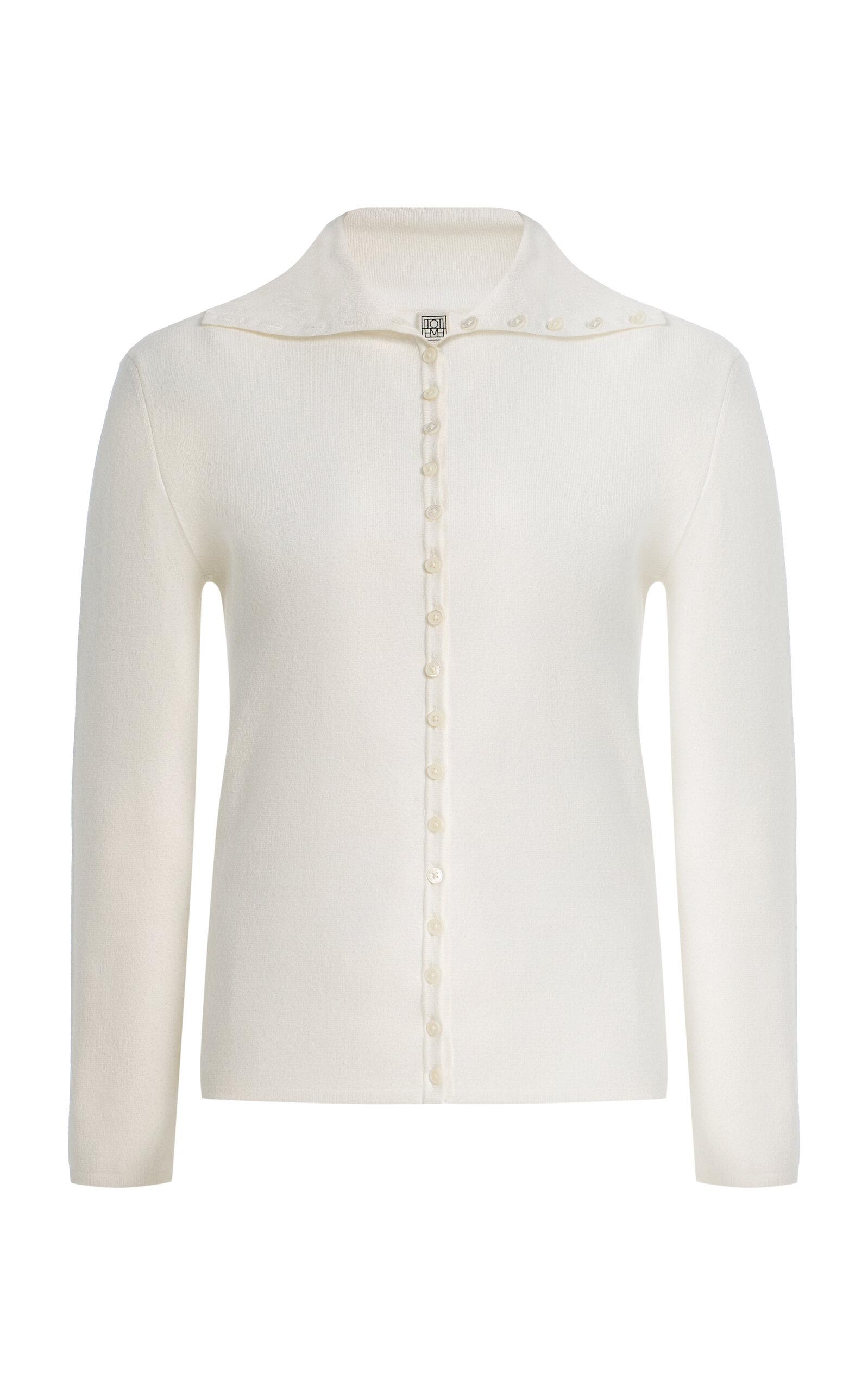 Toteme Knit Polo Cardigan - Moda Operandi by TOTEME