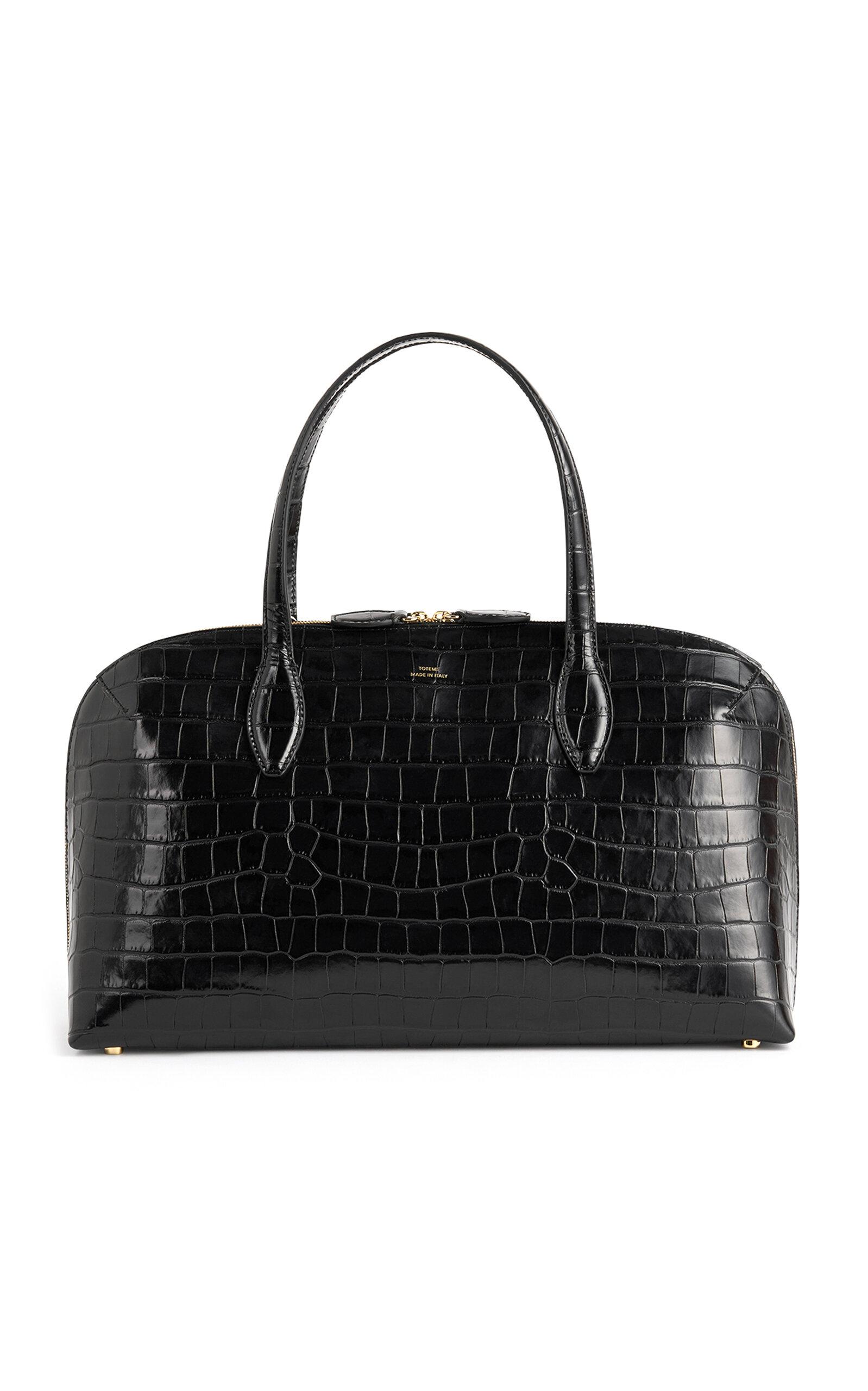 Toteme Lounge Medium Croc-Embossed Leather Tote Bag - Moda Operandi by TOTEME