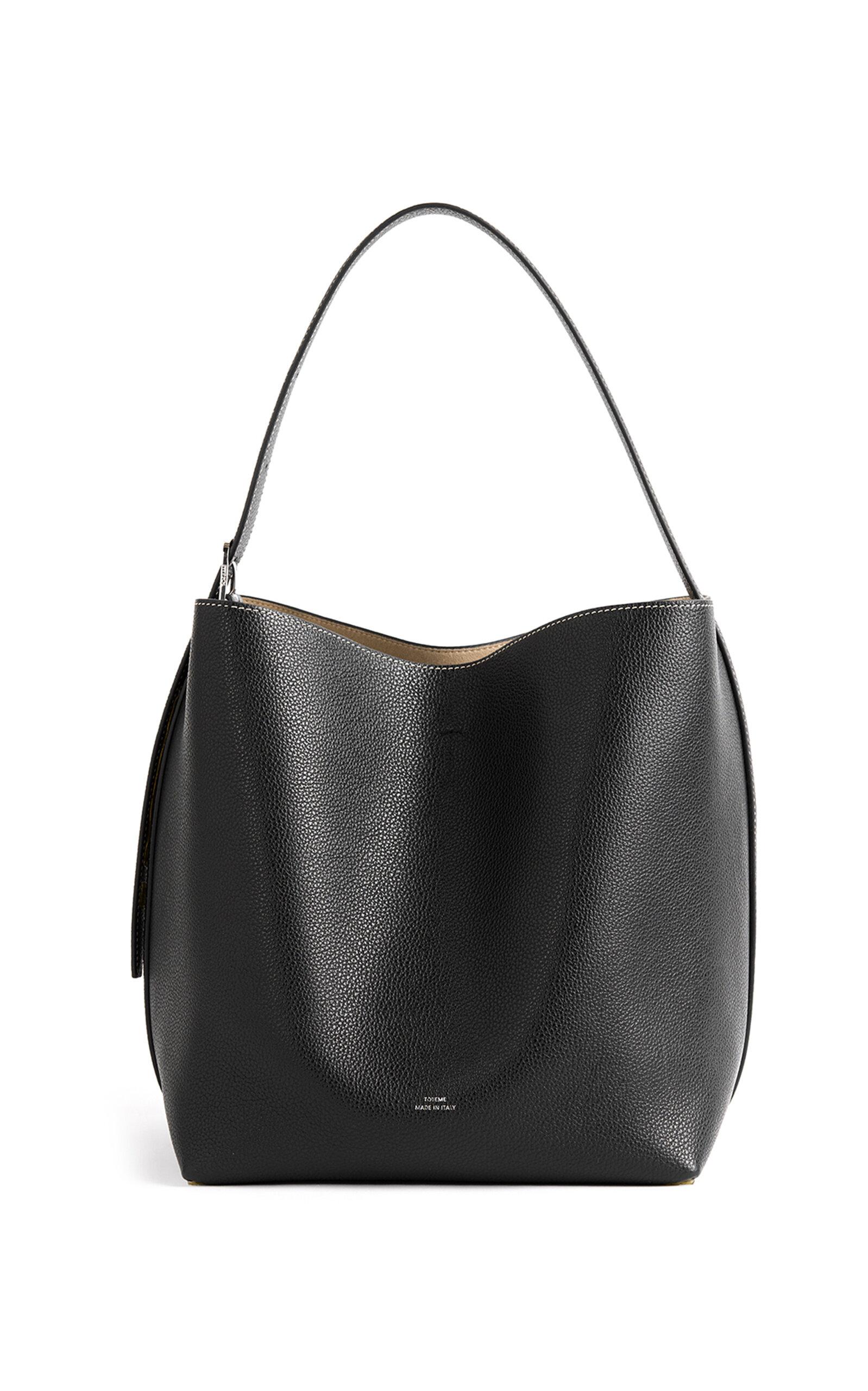 Toteme Medium Belted Grained-Leather Tote Bag - Moda Operandi by TOTEME