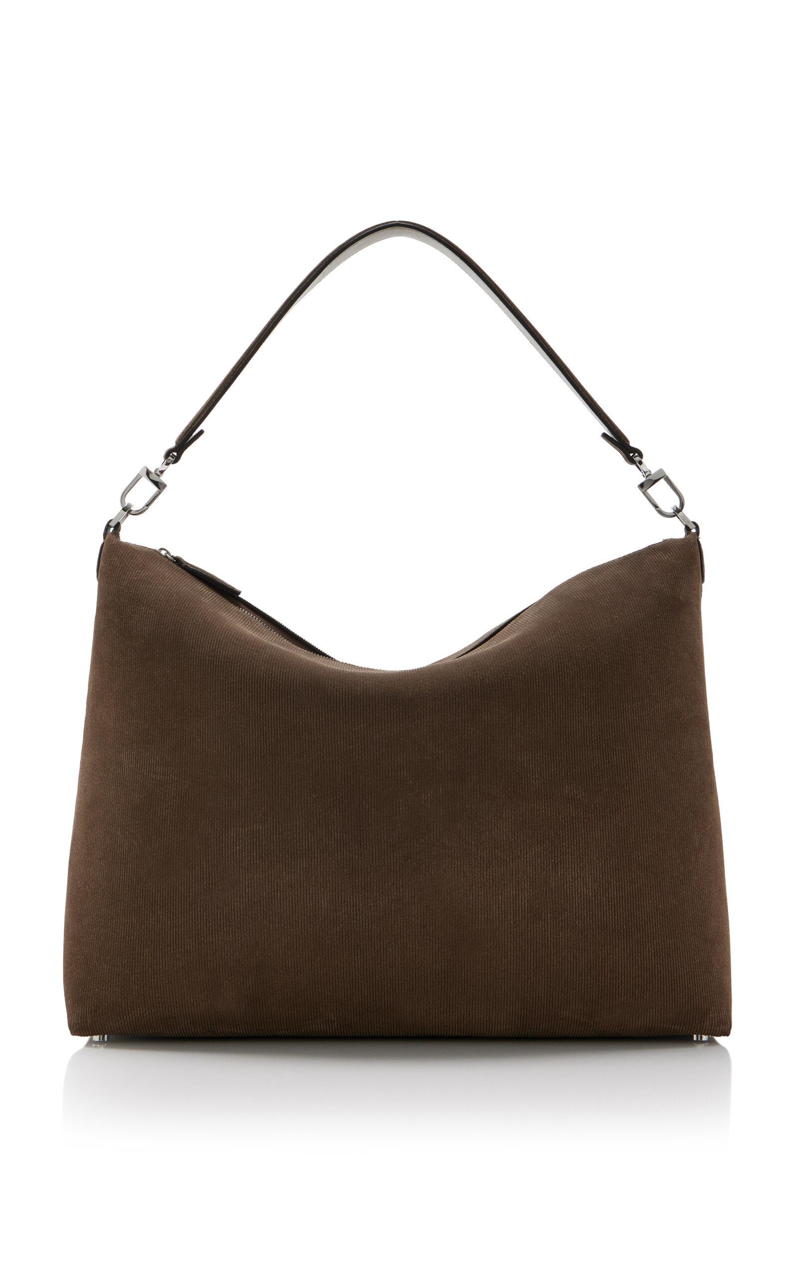 Toteme Medium Bevel Suede Bag - Moda Operandi by TOTEME