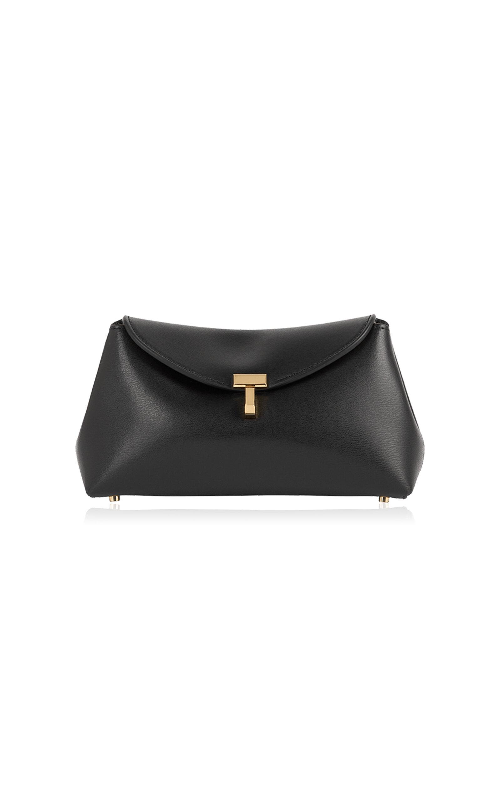 Toteme Mini T-Lock Leather Clutch - Moda Operandi by TOTEME