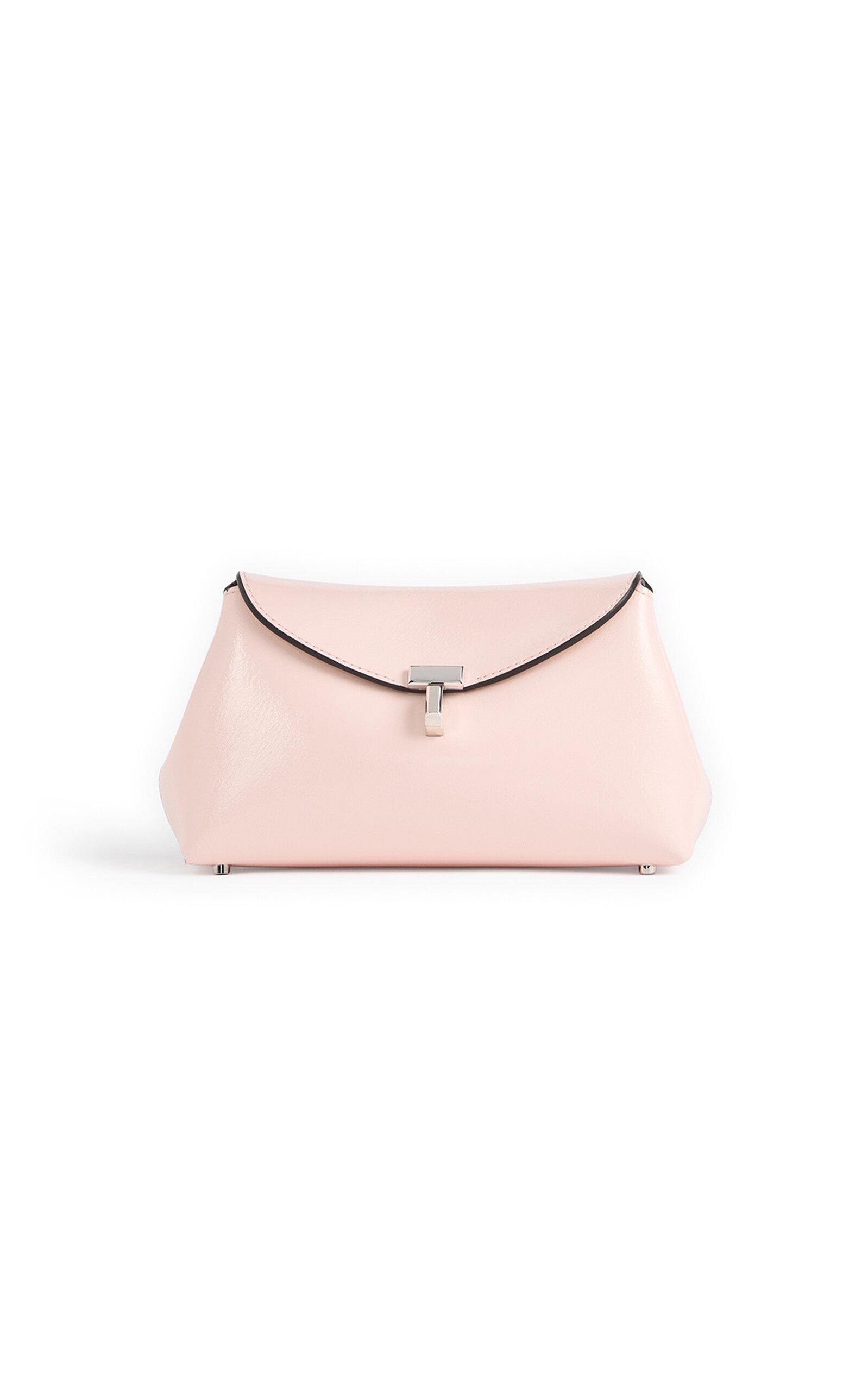Toteme Mini T-Lock Leather Clutch - Moda Operandi by TOTEME