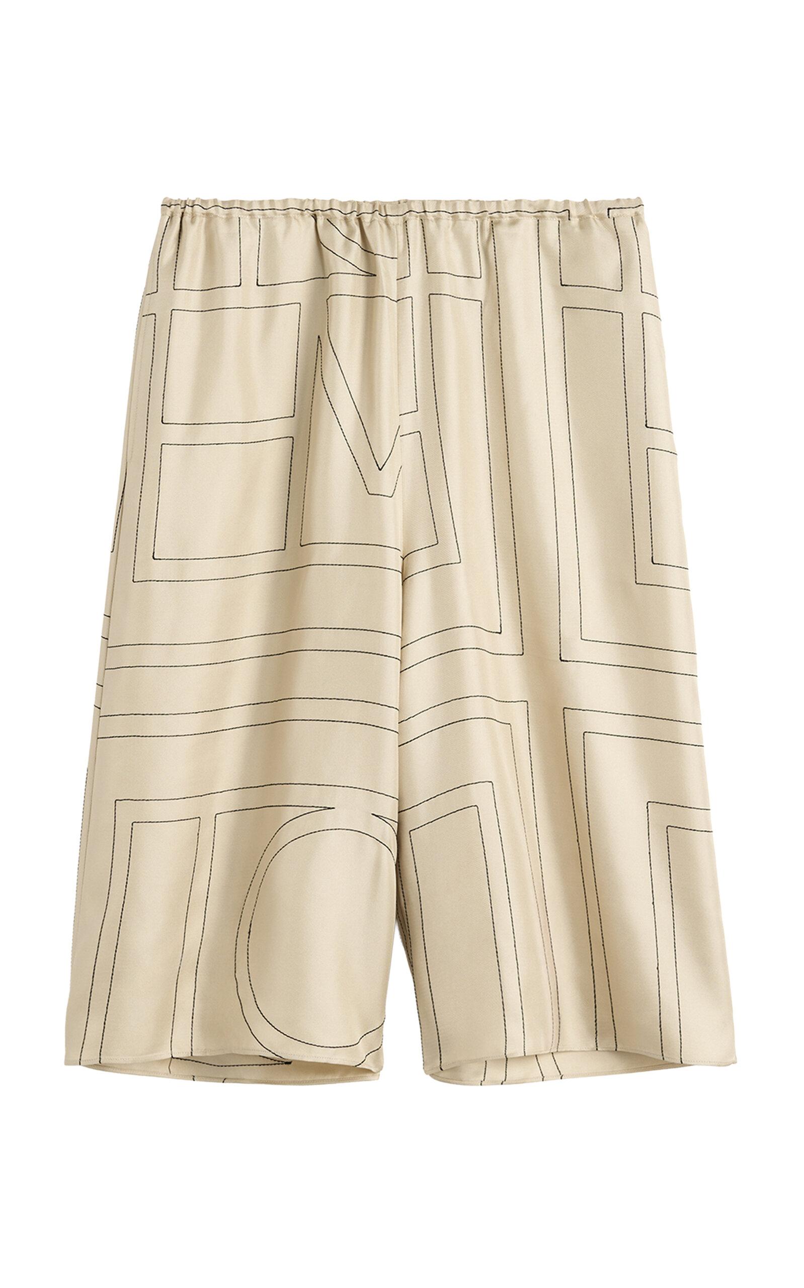 Toteme Monogram Silk Pajama Culottes - Moda Operandi by TOTEME