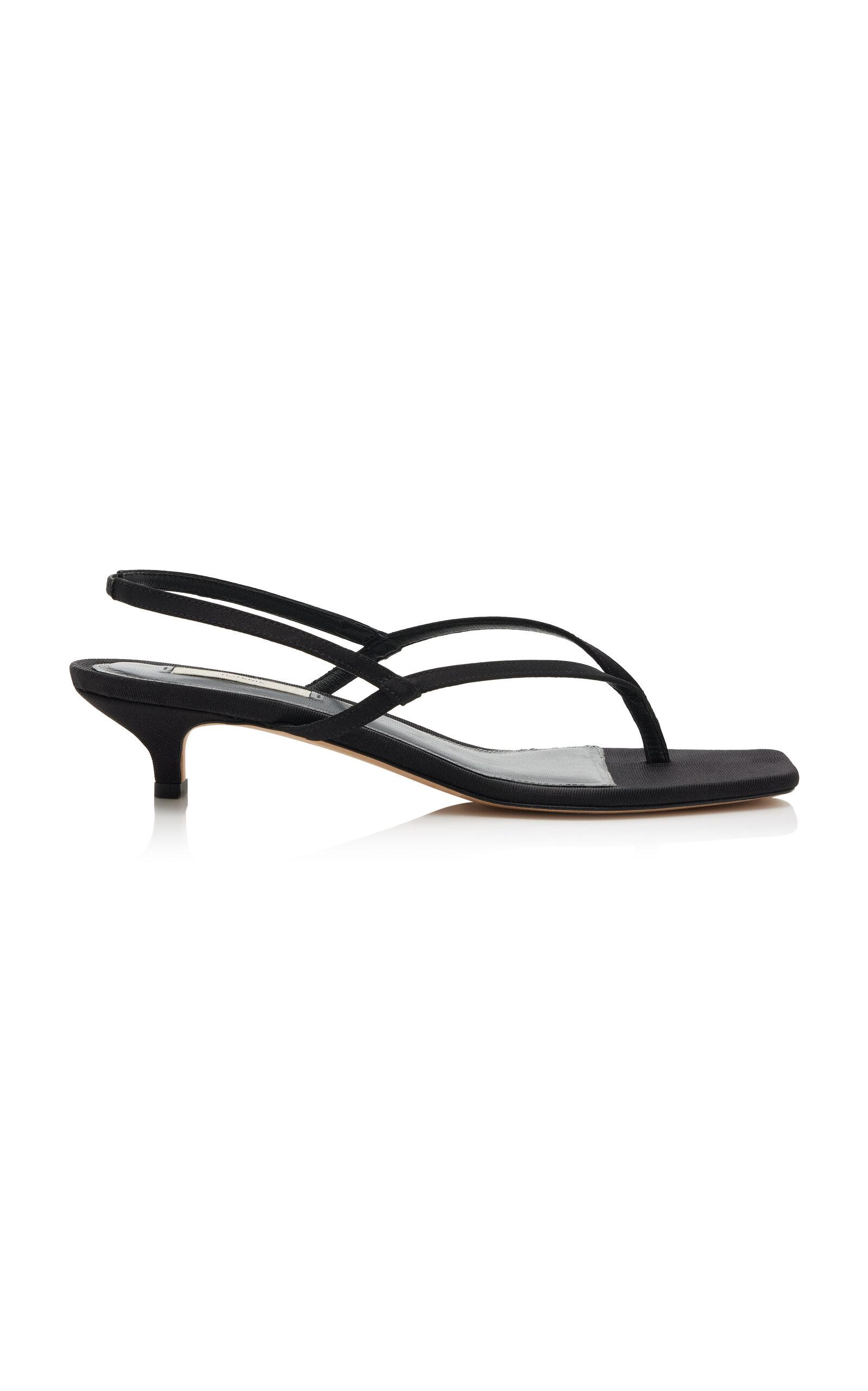 Toteme Satin Slingback Sandals - Moda Operandi by TOTEME