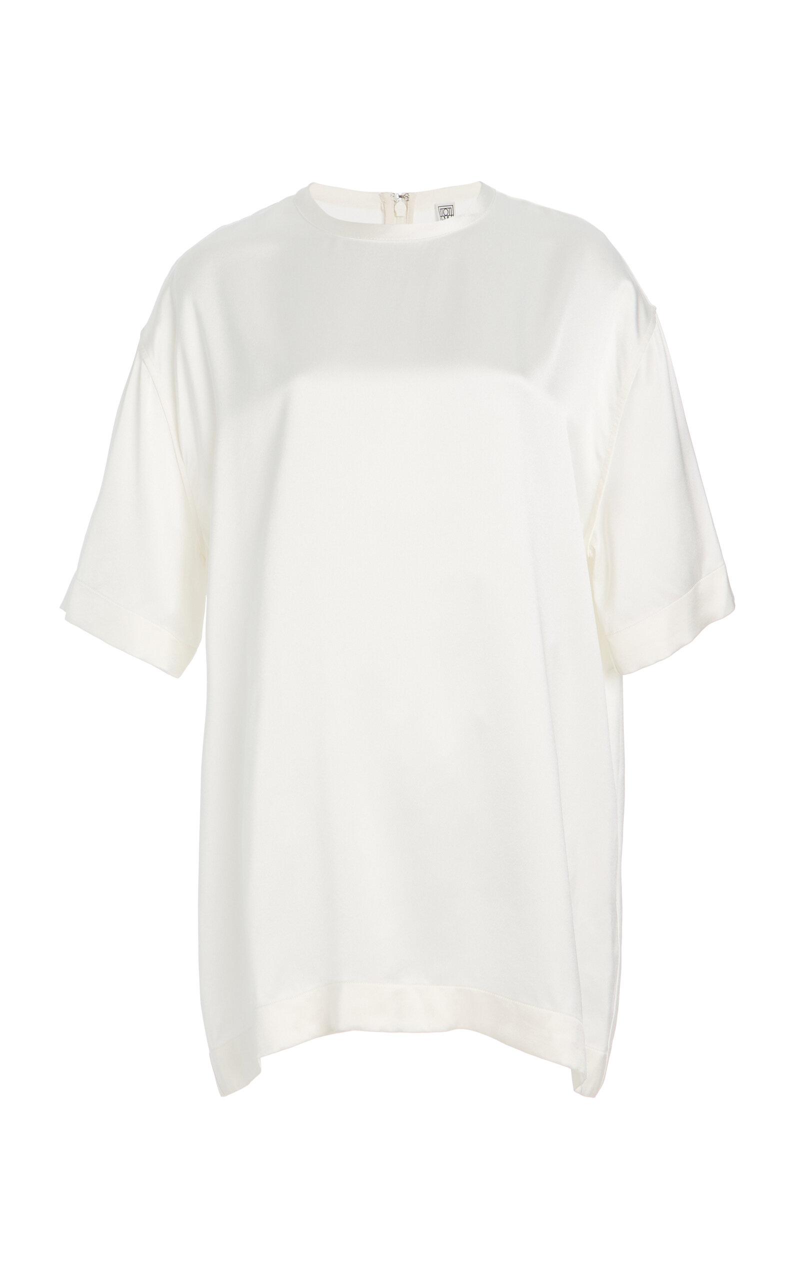 Toteme Satin T-Shirt - Moda Operandi by TOTEME