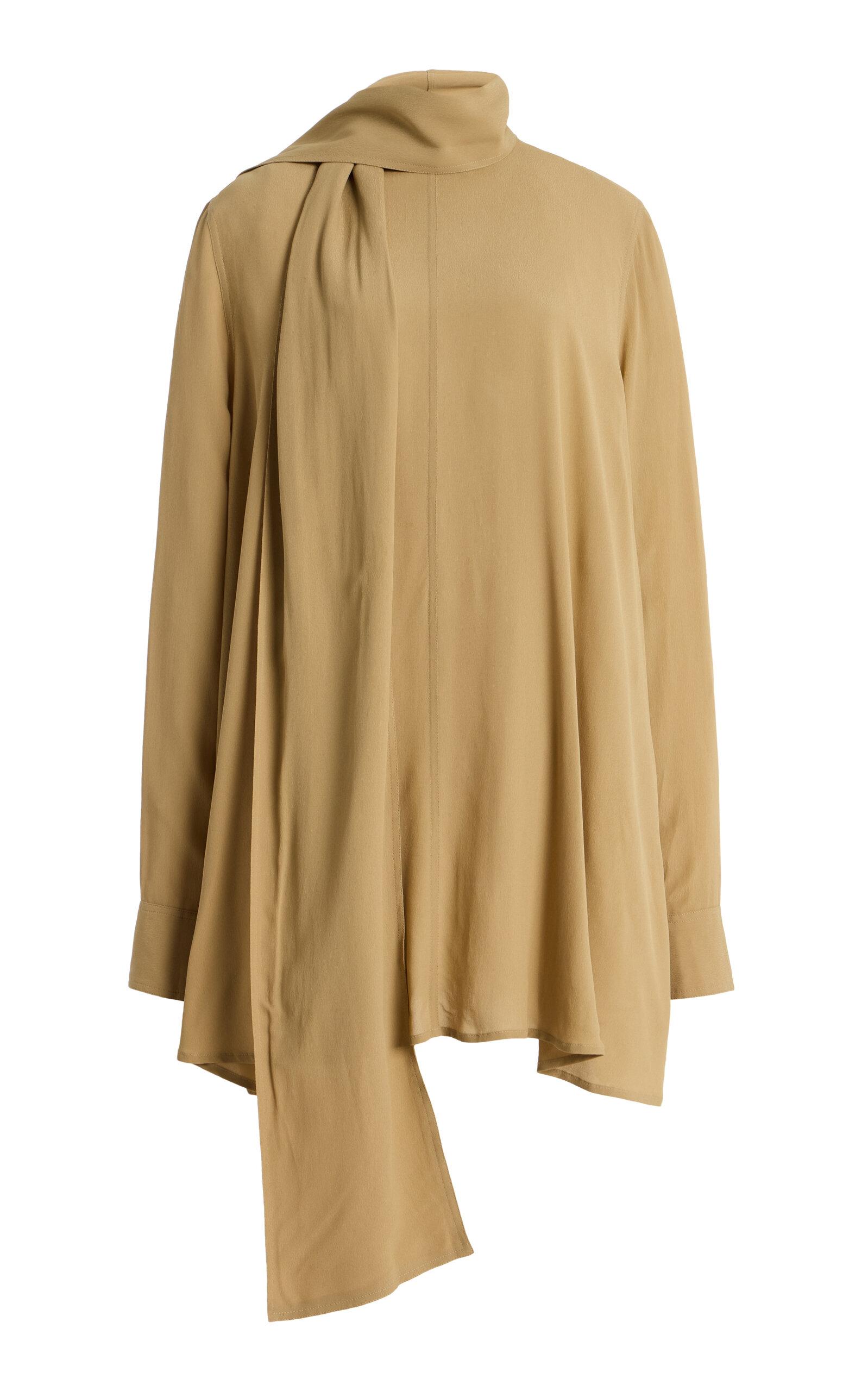 Toteme Scarf-Neck Crepe Top - Moda Operandi by TOTEME
