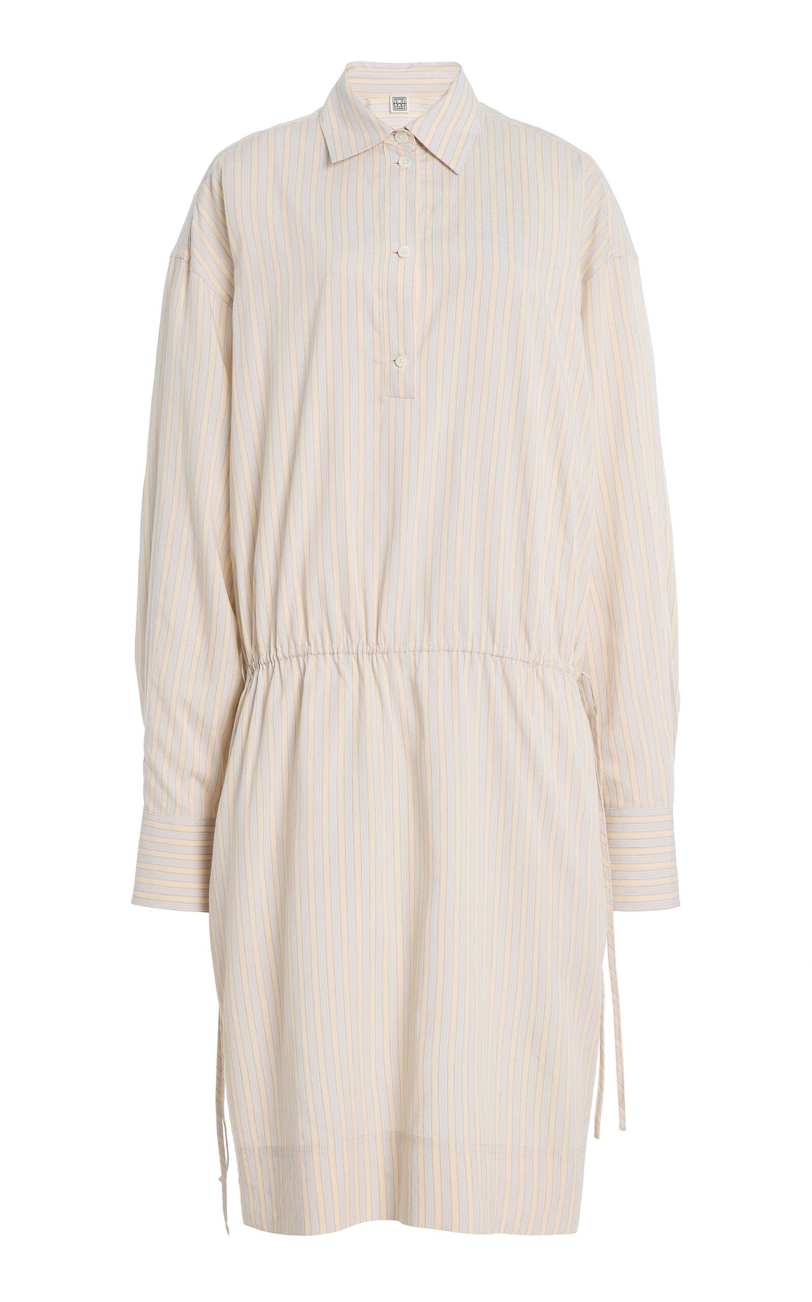 Toteme Striped Drawstring Dress - Moda Operandi by TOTEME