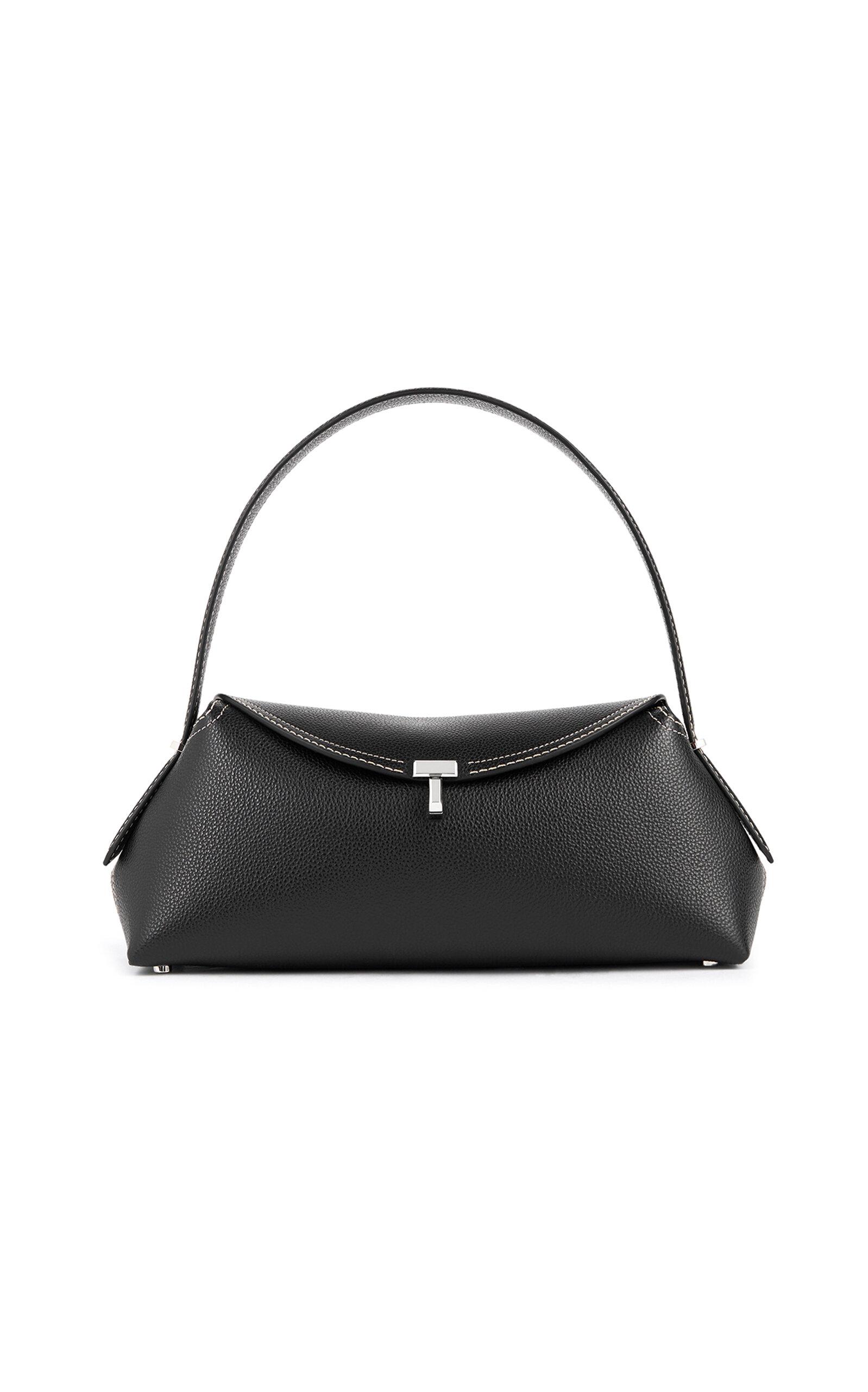 Toteme T-Lock Grained Leather Shoulder Bag - Moda Operandi by TOTEME