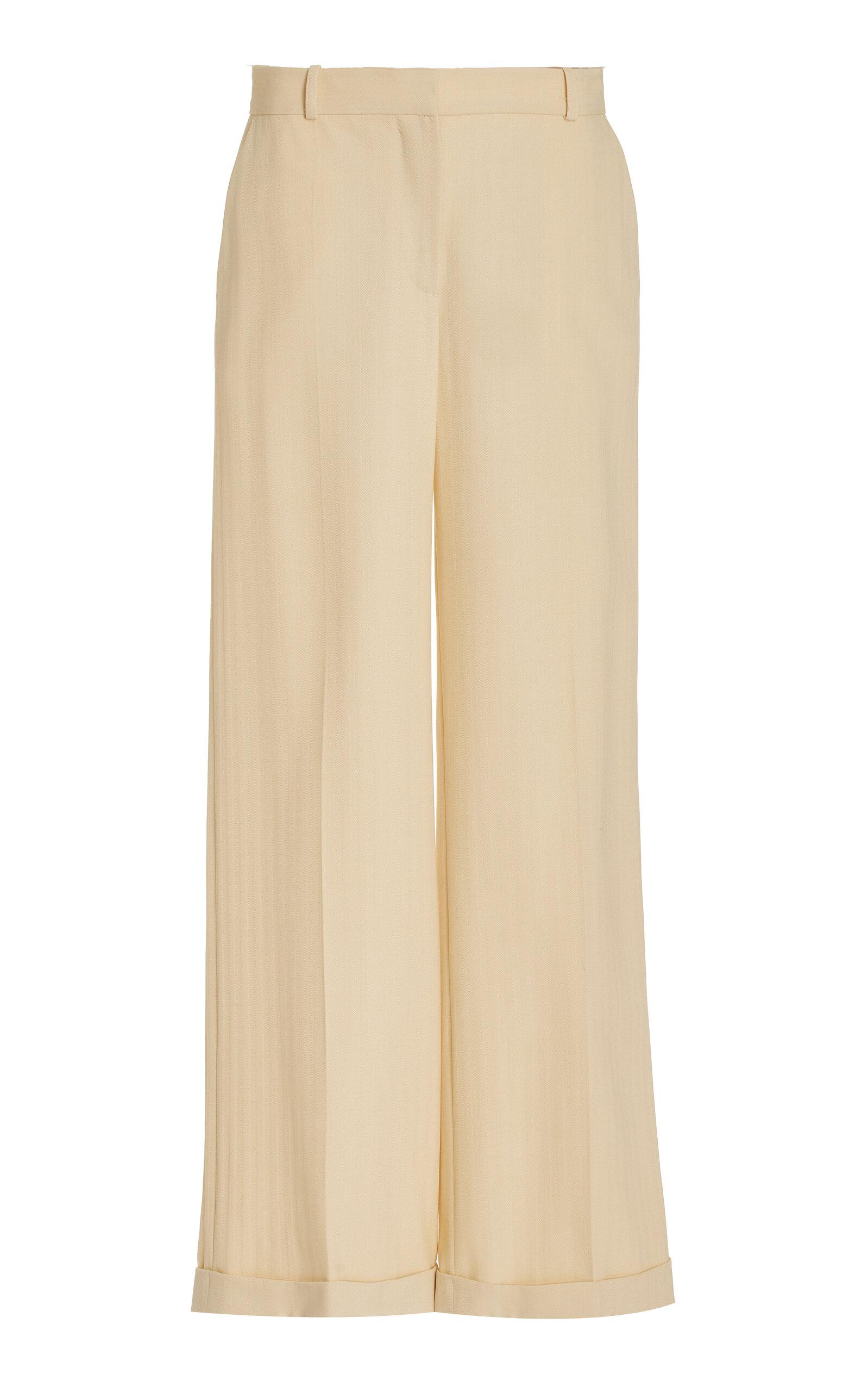 Toteme Tailored Herringbone-Weave Suit Trousers - Moda Operandi by TOTEME