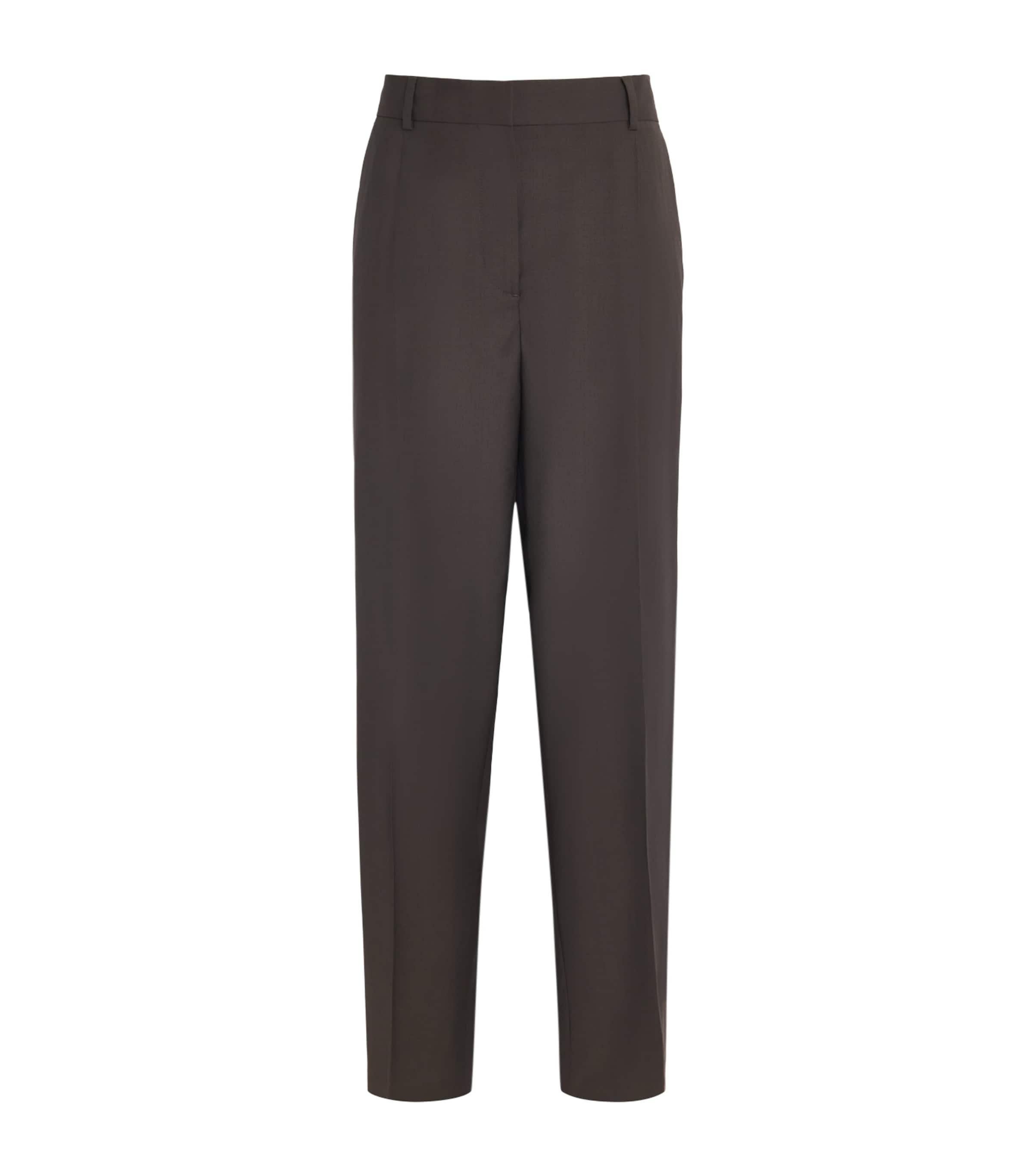 Toteme Wool Pleated Trousers by TOTEME