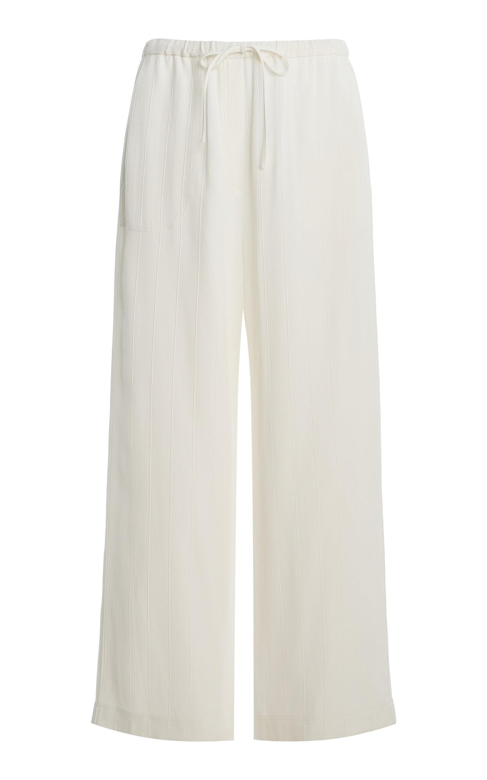 Toteme Woven Stripe Drawstring Trousers - Moda Operandi by TOTEME