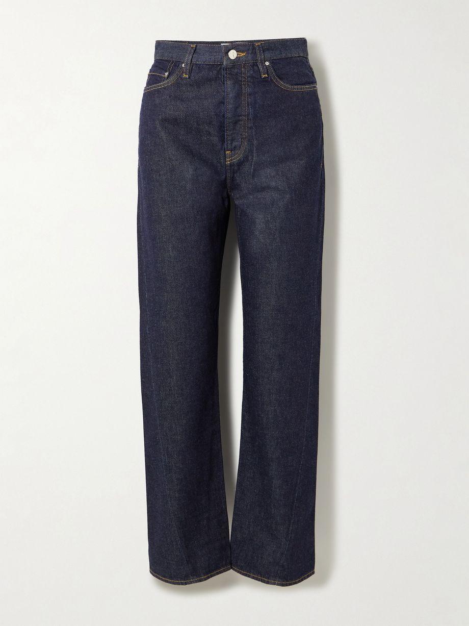Twisted Seam high-rise straight-leg jeans by TOTEME