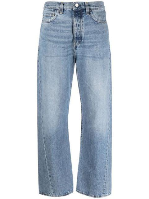 Twisted seam denim full length jeans by TOTEME