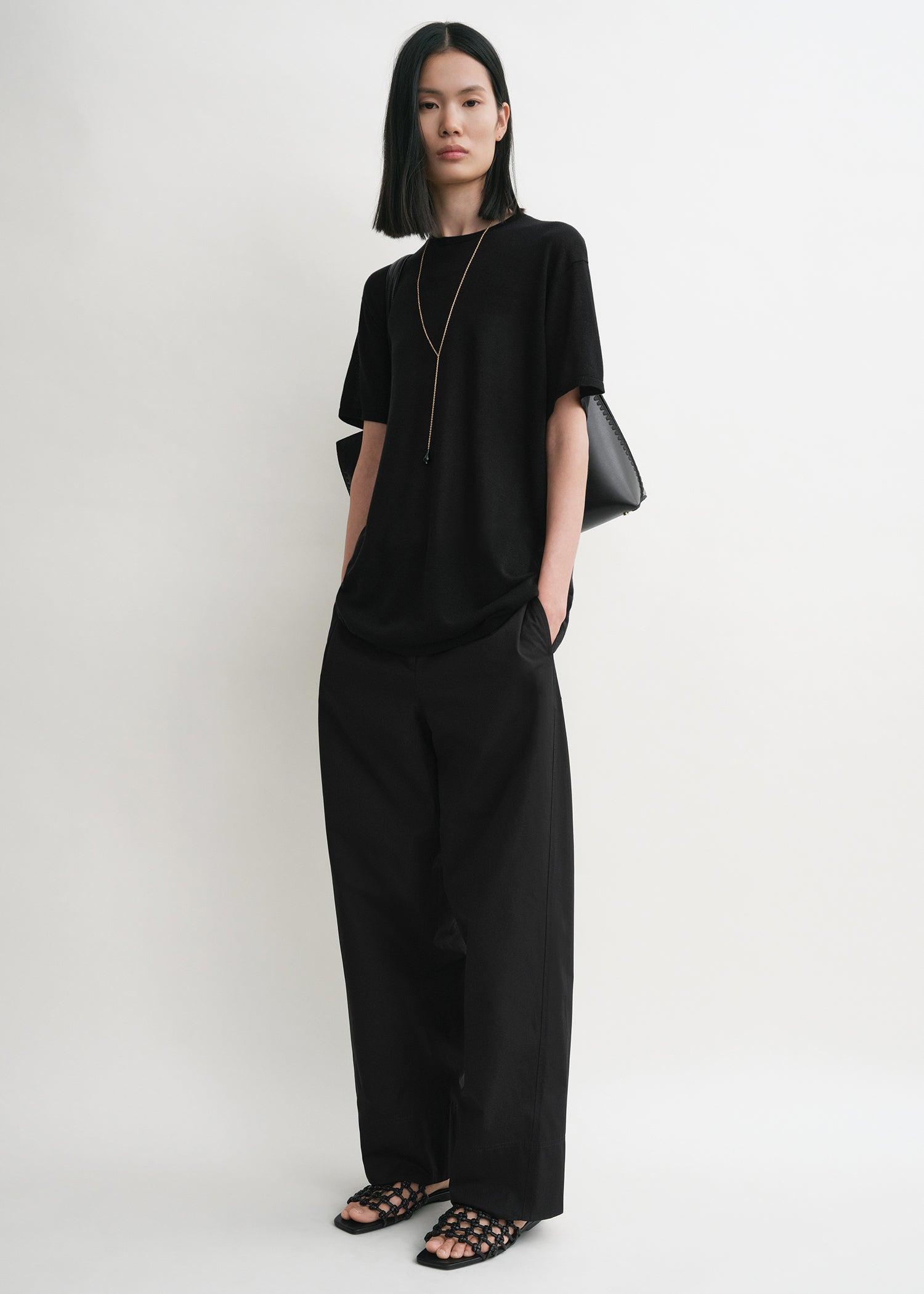 Twisted seam trousers black petite by TOTEME