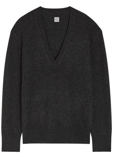 V-neck cashmere jumper by TOTEME