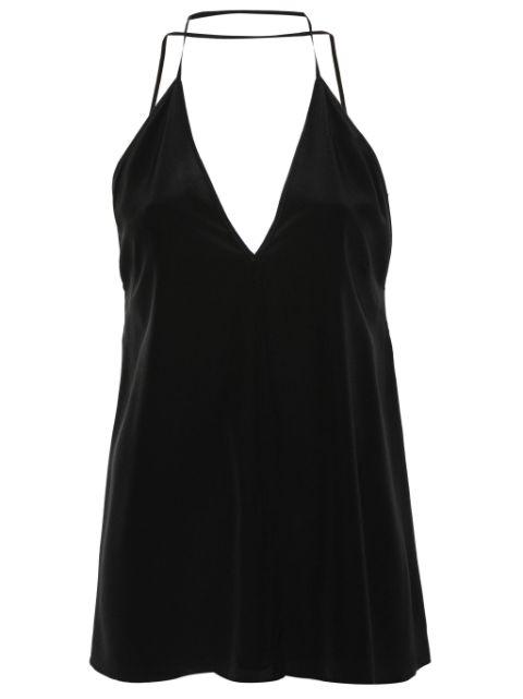 V-neck spaghetti-straps top by TOTEME