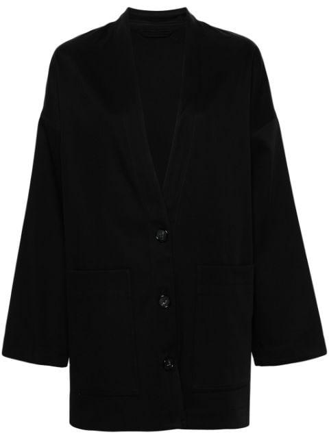 V-neck twill jacket by TOTEME