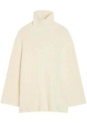 Whipstitch-knit cotton-blend jumper by TOTEME