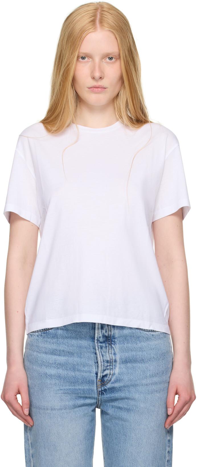 White Classic T-shirt by TOTEME