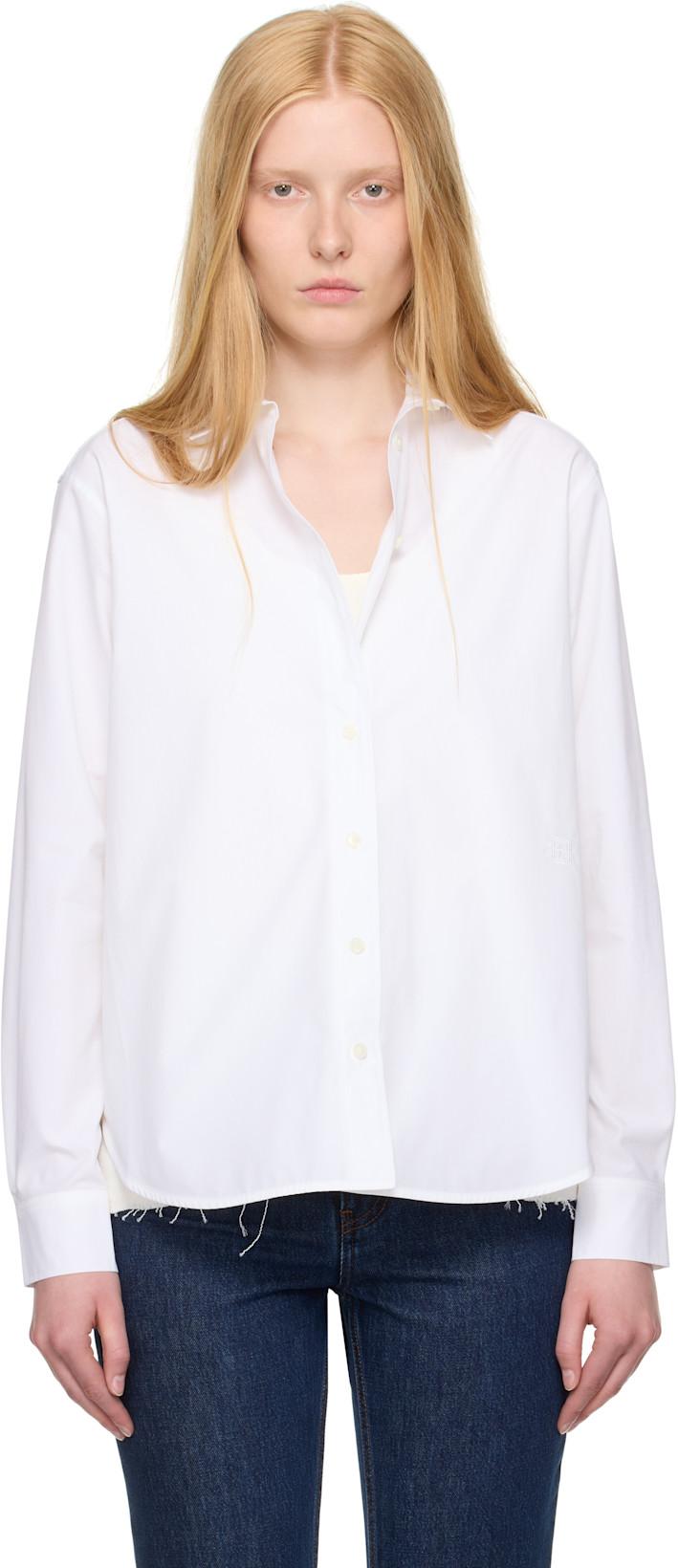 White Signature Cotton Shirt by TOTEME