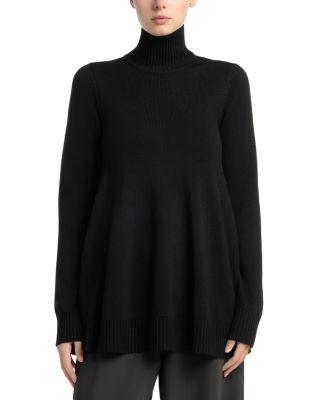 Wool-Blend Turtleneck Long Sleeve Top by TOTEME