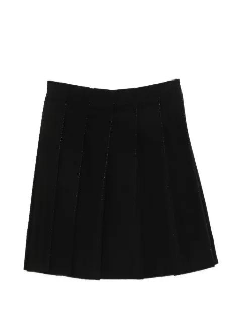 beaded pleated mini skirt by TOTEME