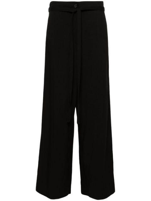 belted palazzo pants by TOTEME