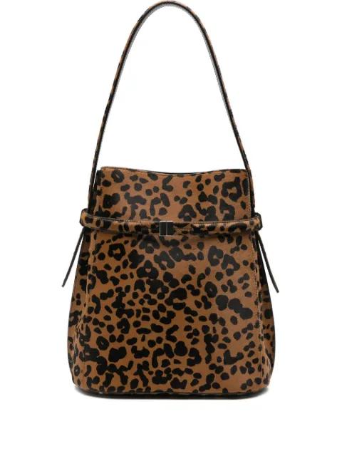 belted pony hair bucket bag by TOTEME