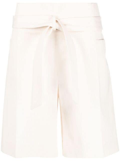 belted waist shorts by TOTEME