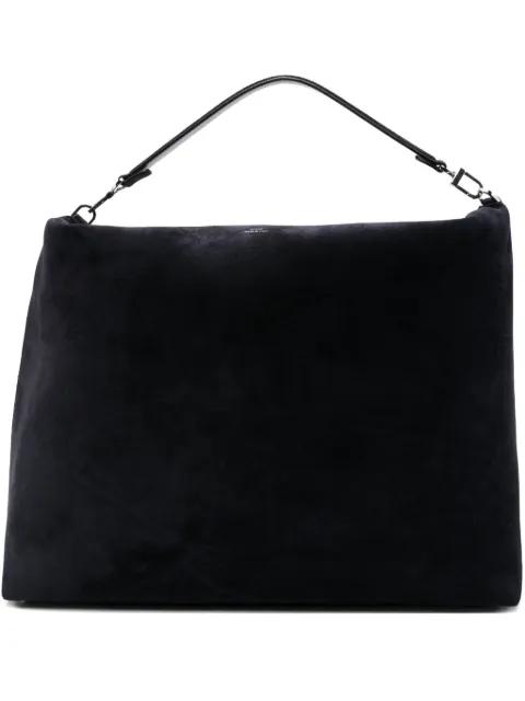 bevel suede shoulder bag by TOTEME
