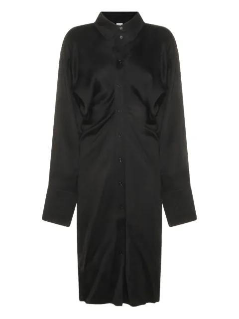 button collared midi dress by TOTEME