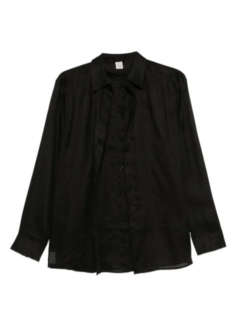 button-down ramie shirt by TOTEME