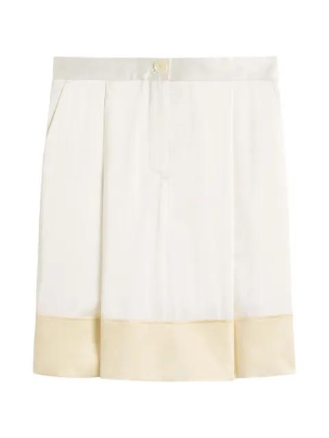 buttoned colourblock skirt by TOTEME