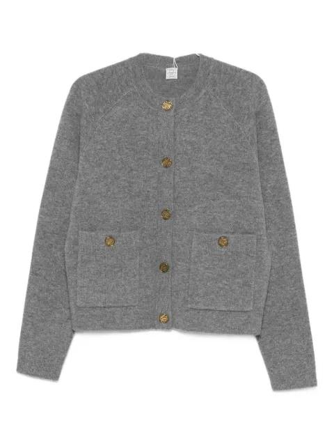 buttoned patch-pocket cardigan by TOTEME